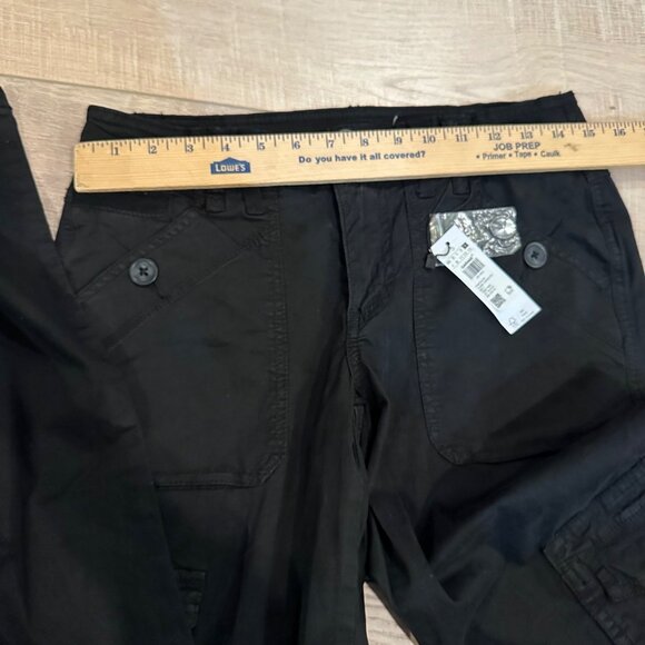 GARAGE WOMENS BLACK FLARE CARGO PANTS SIZE 5 NEW - Picture 4 of 12